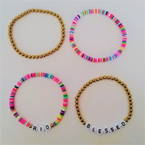New Personalized Beaded Name/Word Bracelets - Picture 4 of 5